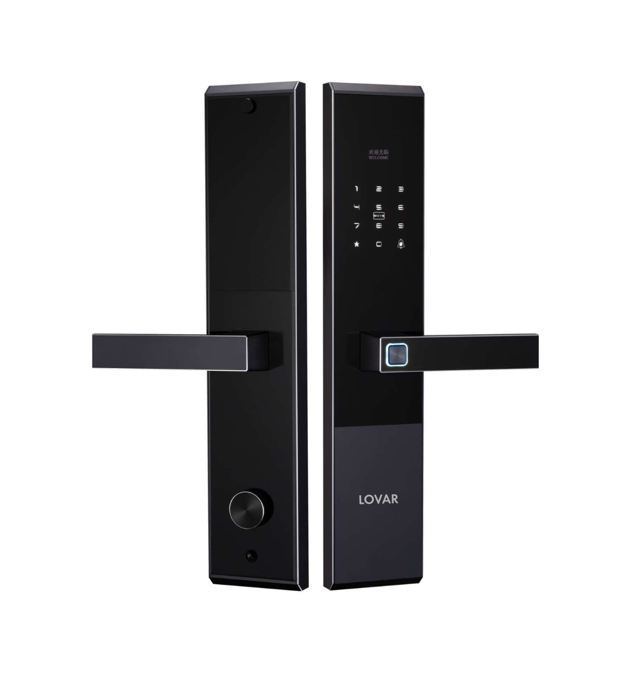 KHÓA THÔNG MINH LOVAR LV02 - CNC ĐEN ÁNH KIM