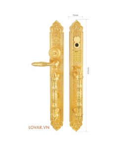 KHÓA THÔNG MINH LOVAR LV810sl87 - ĐỒNG THAU MẠ VÀNG 24K THẬT
