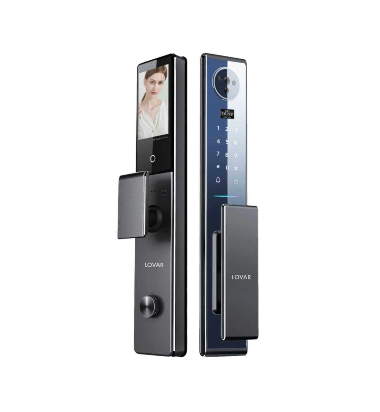 KHÓA THÔNG MINH LOVAR LV10 CNC ĐEN ÁNH KIM